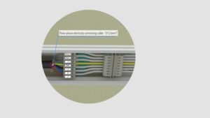 Three-phase electricity connecting cable (5*2.5mm2)